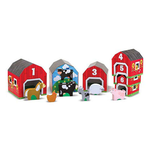 Melissa & Doug - Houten Boerderij - Tellen en sorteren