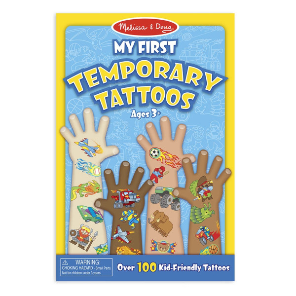 Melissa & Doug - Mijn Eerste Tijdelijke Tatoeages Blauw