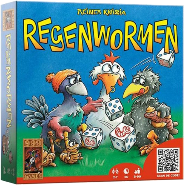999 Games - Regenwormen - Dobbelspel