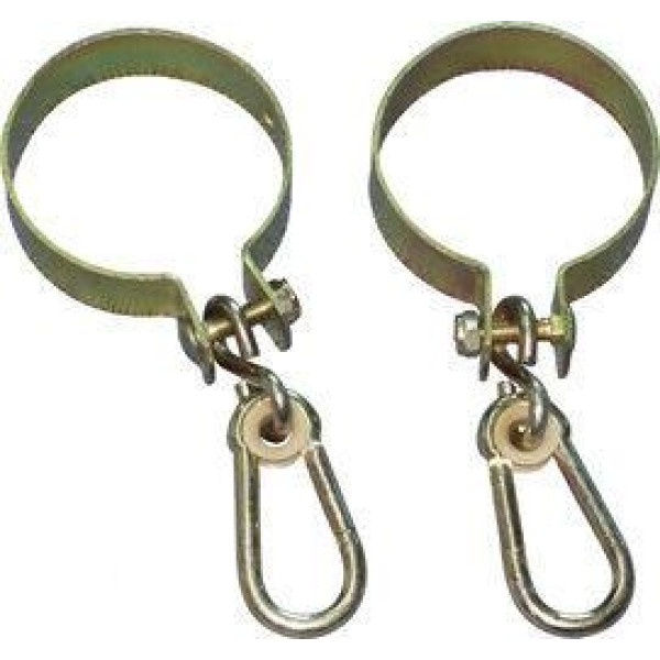 Hapro Schommelhaak Geel Gegalvaniseerd Ø12cm incl Karabijnhaak - (2 stuks)