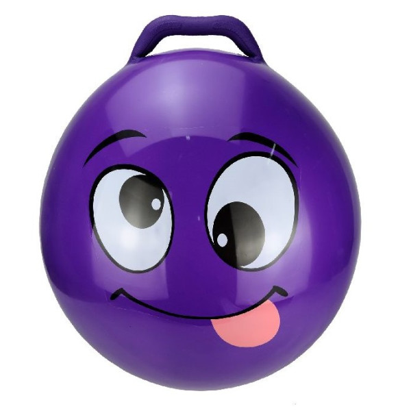 Skippybal smiley voor kinderen 65 cm groen