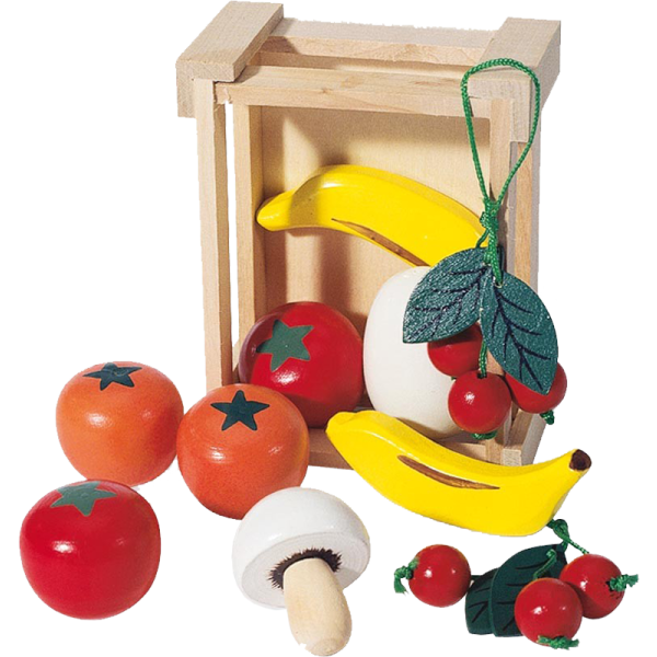 Pinolino - Kratje gevuld met Houten Fruit