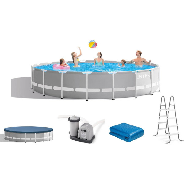 Intex Ultra Xtr Frame Pool Set Ø488x122cm met Filterpomp en Trap