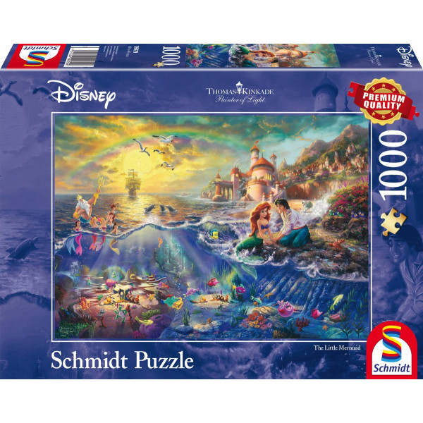 Thomas Kinkade - Disney Kleine Zeemeermin, Ariël - Puzzle (1000)