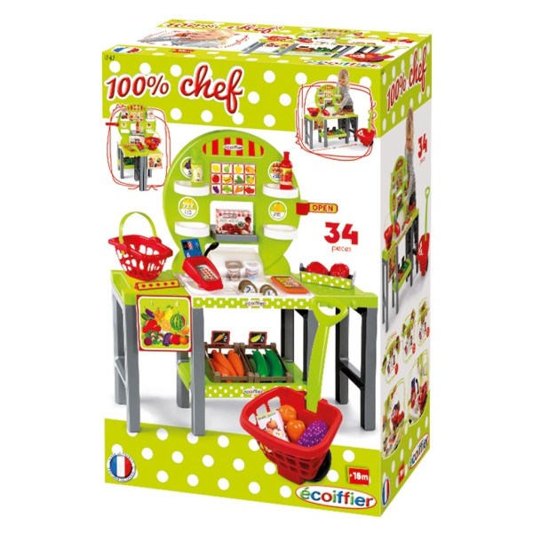Marktkraam Ecoiffier 100% Chef Vers Voed