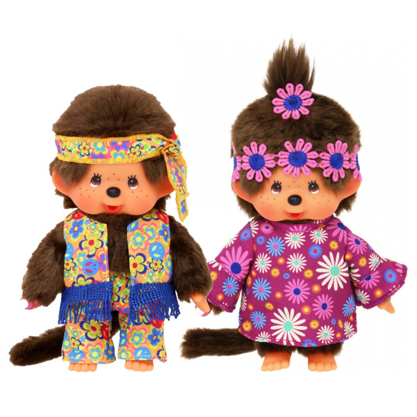 Monchhichi Flower Power Jongen & Meisje (20cm)