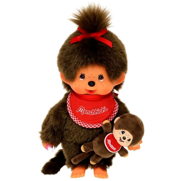 Monchhichi Meisje + Mini Monchhichi