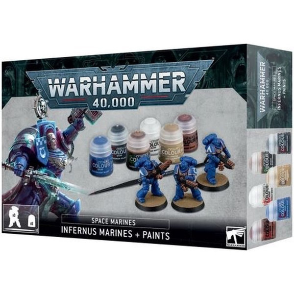 Warhammer 40K - Space Marines Assault Intercessors + Paint Set