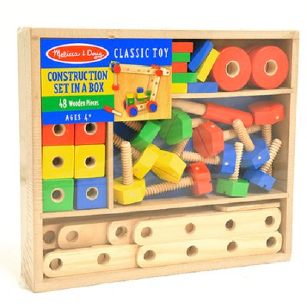 Melissa and Doug - Constructie Set in houten kist