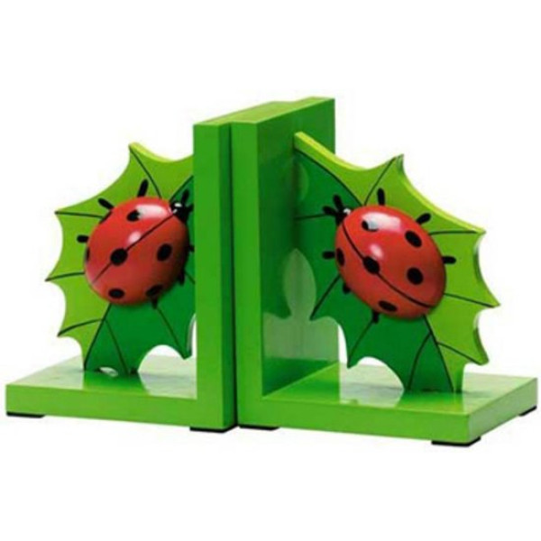 8719348010290 - Houten boekensteunen lieveheerbeestjes