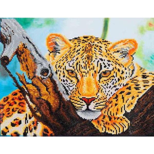 Diamond Dotz ® painting Art Leopard Look 