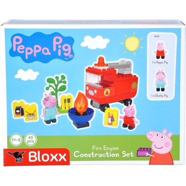 4004943571463 - PlayBIG Bloxx Peppa Pig Brandweerwagen