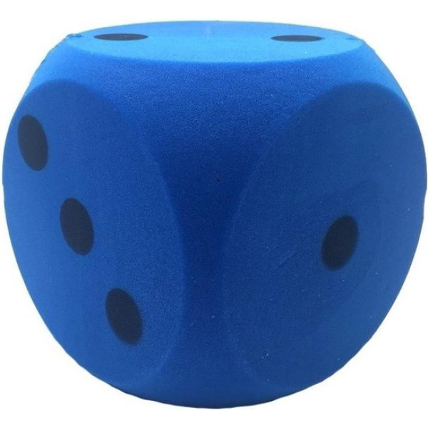 Foam dobbelsteen 16 x 16 cm - Blauw