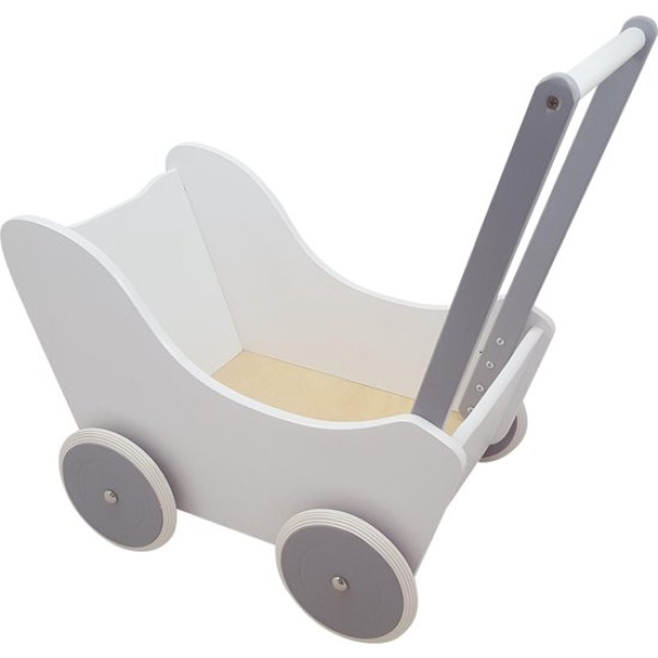 Houten Poppenwagen Rood