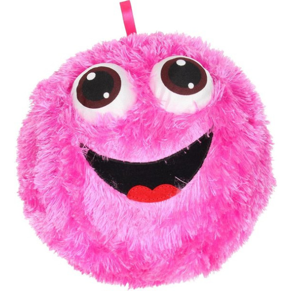 Fuzzy Knuffel Bal met Lachgezicht - 23 cm -  Groen