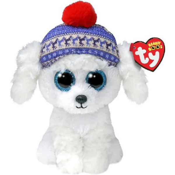0008421372997 - TY Beanie Boo's Christmas Dog White - 15cm