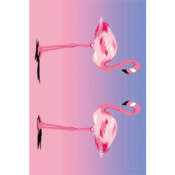 Diamond Painting - (10x15cm) - Flamingos
