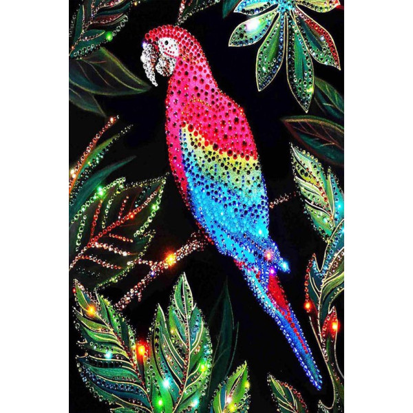 Diamond Painting - (10x15cm) - Papagaai