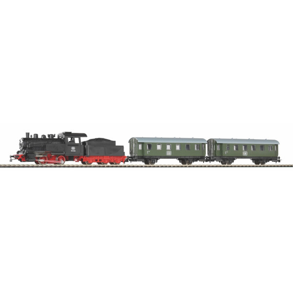 Piko H0 Startset - Stoomlocomotief met twee personenwagons - (57112)