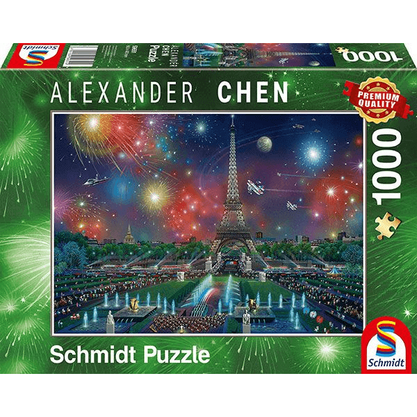 Schmidt -Vuurwerk bij de Eiffeltoren (1000) - Puzzel