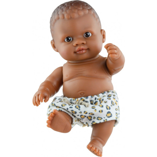 Paola Reina - Puppegie 21 cm - jongen donker