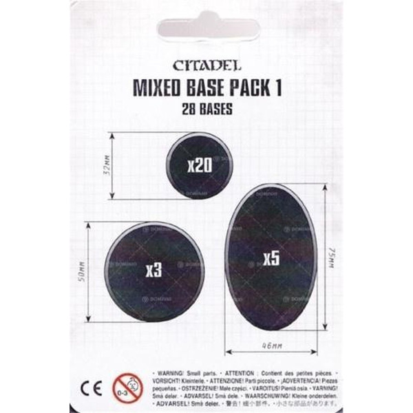 Games Workshop - Citadel Mixed Base Pack 1  (66-19)