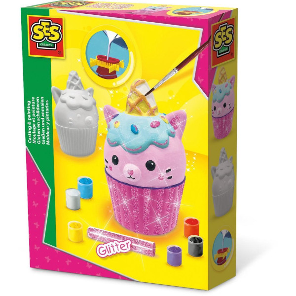 SES Gieten en Schilderen - Cupcakes Kat 