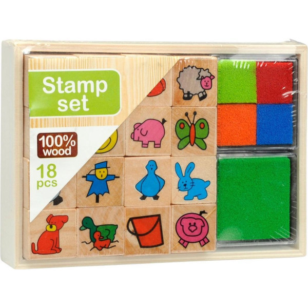 Houten Stempelset - Kinderset