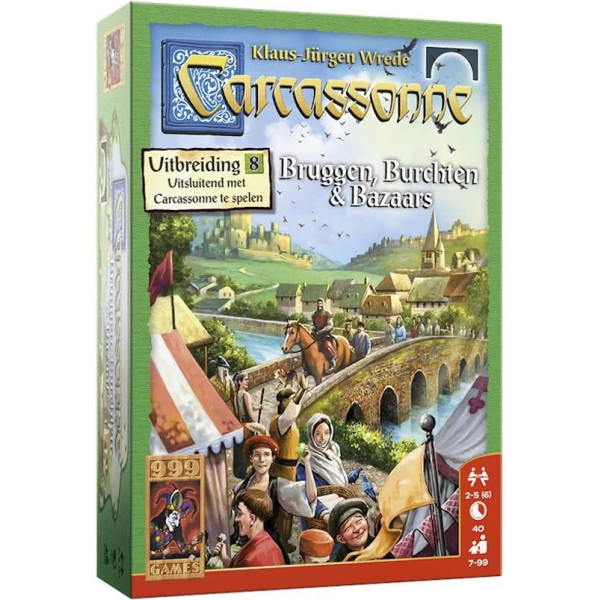 999 Games - Carcassonne: Bruggen, Burchten en Bazaars - Bordspel