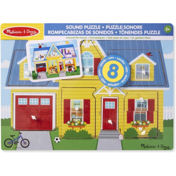 Melissa & Doug - Puzzel Met Geluiden - Huisje
