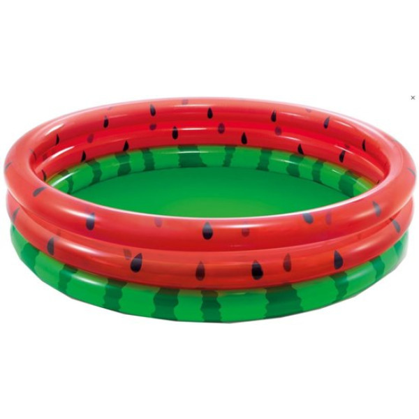Intex Watermeloen 3 Rings 168cm - Opblaaszwembad