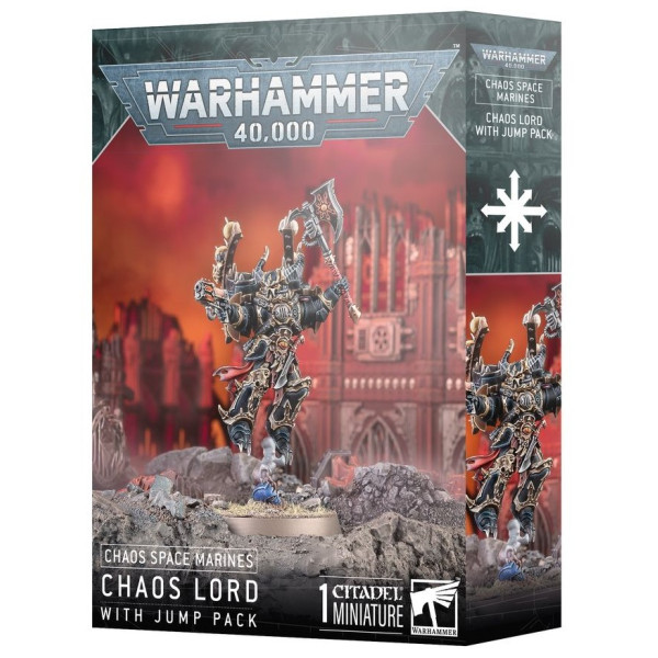 Warhammer 40K - Chaos Space Marines - Chaos Lord With Jump Pack (43-101)