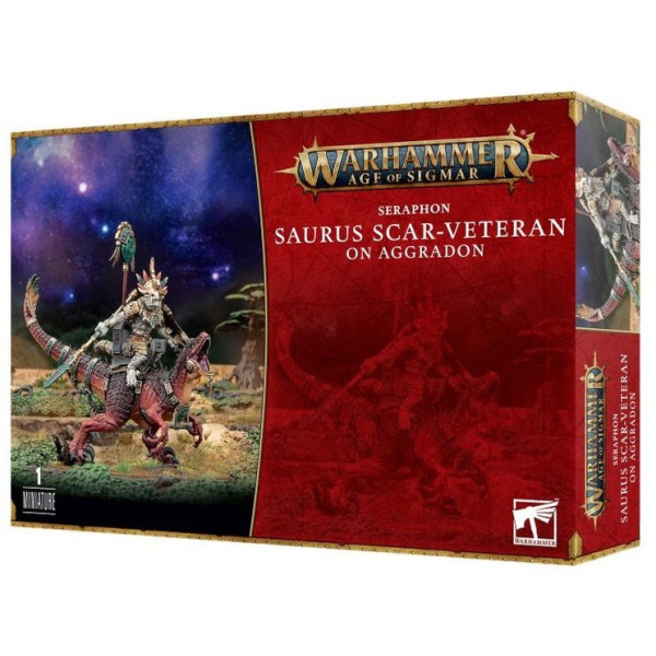 Warhammer Age of Sigmar - Seraphon - Saurus Scar-Veteran on Aggradon (88-24)