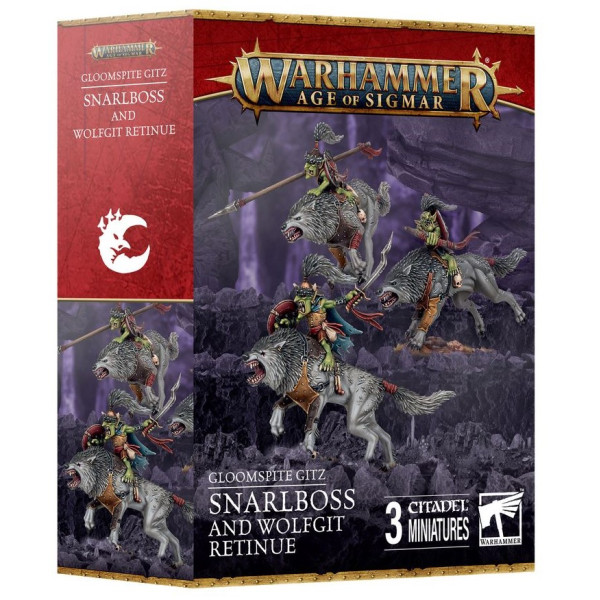 Warhammer Age of Sigmar - Gloomspite Gitz - Snarlboss and Wolfgit Retinue (89-98)