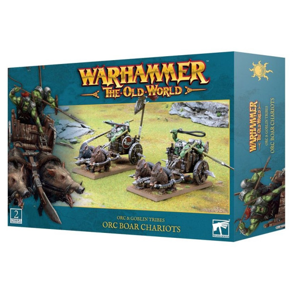 Warhammer - The Old World - Orc & Goblin Tribes - Orc Boar Chariots (09-07)