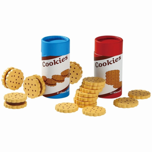 Koekjes en Biscuitjes in een trommeltje; set van 2