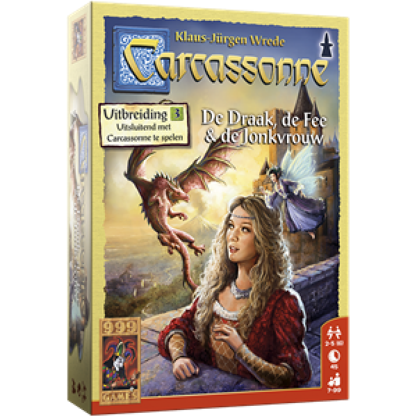 Carcassonne uitbreiding 3: De Draak, de Fee en de Jonkvrouw