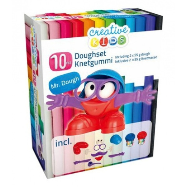 Creative Kids kleiset Mr Dough 10-delig rood