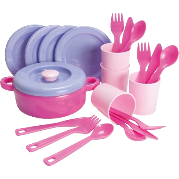 Dantoy Eetservies roze