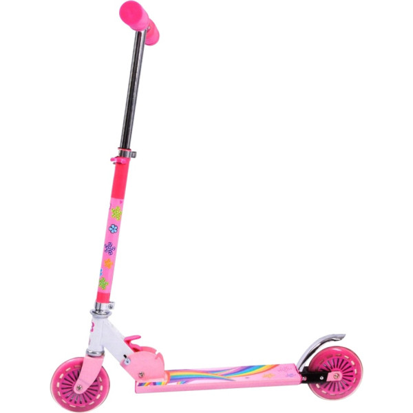 Aluminium Step - opklapbaar - Bloem Roze