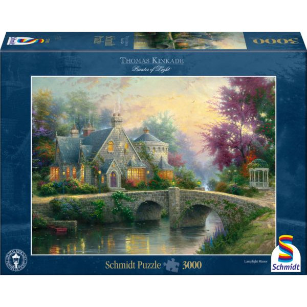 Thomas Kinkade - Lamplight Manor (3000) - Puzzel