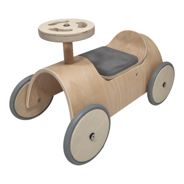 Playwood - Houten Loopauto Blank Gelakt