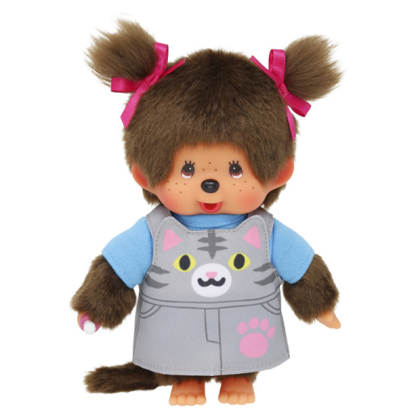 4905610203895 - Monchhichi - Meisje jurkje poes (20cm)