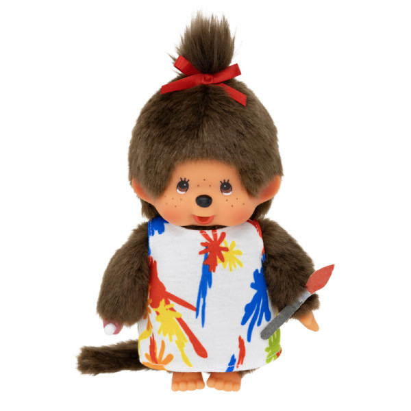 4905610203833 - Monchhichi - Meisje Kunstenaar (20cm)