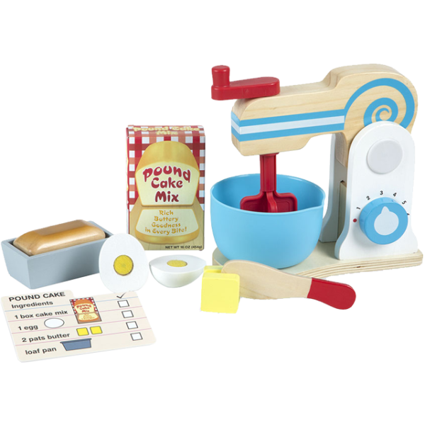 Melissa & Doug - Houten Make a cake Mixer Set