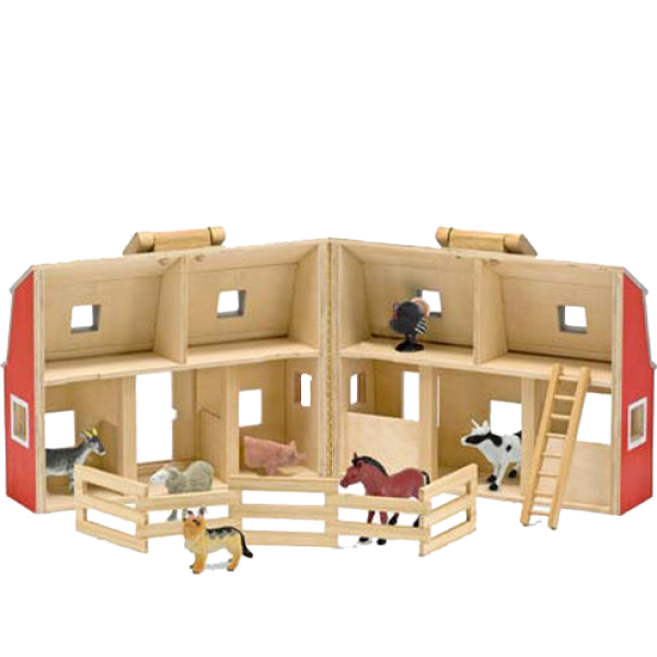 Melissa & Doug - Houten Openklapbare Boerderij