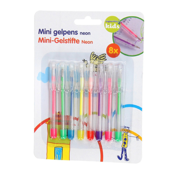 Mini Gelpennen 8-stuks