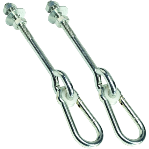 KBT Schommelhaak Model O 12 cm met Karabijnhaak - Set van 2 stuks