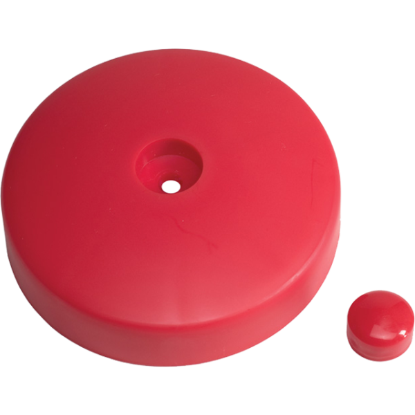 KBT - Paaldop Rond Rood Ø 10 cm