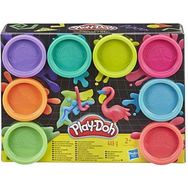 Play-Doh 8 Potjes Kleuren Klei - Dark